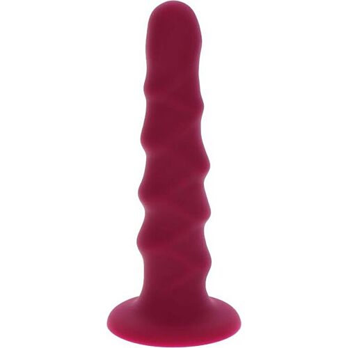 Dildo GET REAL RIBBED DONG 12 CM met zuignap