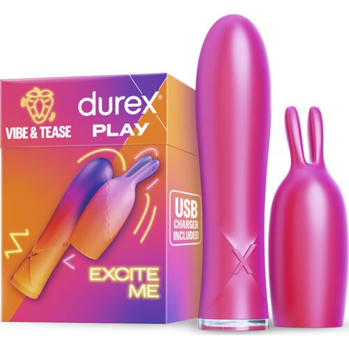 Vibrador Rabbit DUREX Vibe & Tease met stimulerende punt