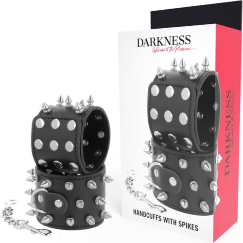 BDSM Handboeien DARKNESS Skulls and Bones met pinnen