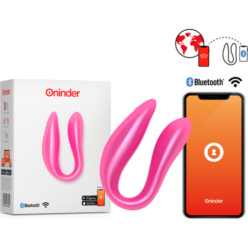 Vibrador ONINDER Double Pleasure met app voor koppels