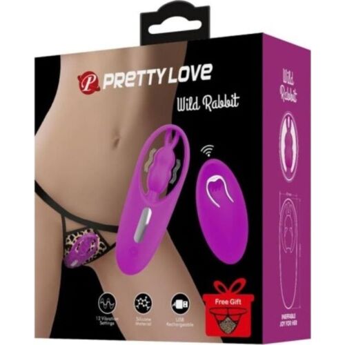 Vibrador Pretty Love Wild Rabbit met afstandsbediening