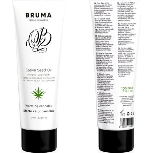 Lubricant BRUMA Bruma Gel met verwarmend effect en cannabis smaak