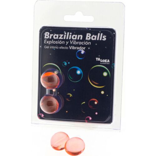 Brazilian Balls Taloka met excitatiegel en vibratie-effect