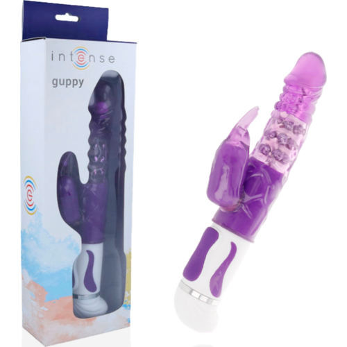 Vibrador Rabbit INTENSE Guppy met krachtige rotatie