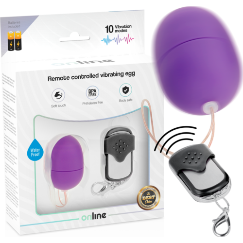 Eier vibrator ONLINE met afstandsbediening en 10 vibratiestand