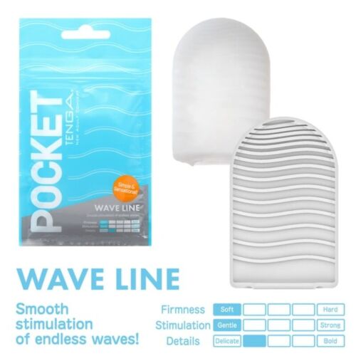 Masturbator Tenga Pocket Wave Line met unieke texturen