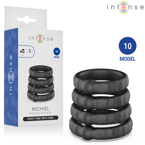 Set van 4 Ringen INTENSE FOR HIM Model 10