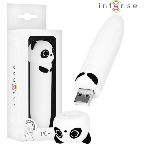 Bal vibrator INTENSE POH Panda 10 cm met 8 standen