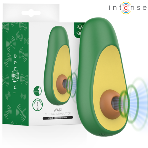 Zuiger Stimulator INTENSE WAKI AVOCADO met ergonomisch ontwerp