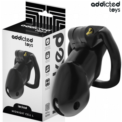 Jaula voor de penis ADDICTED TOYS LOCKED MINDNIGHT CELL L