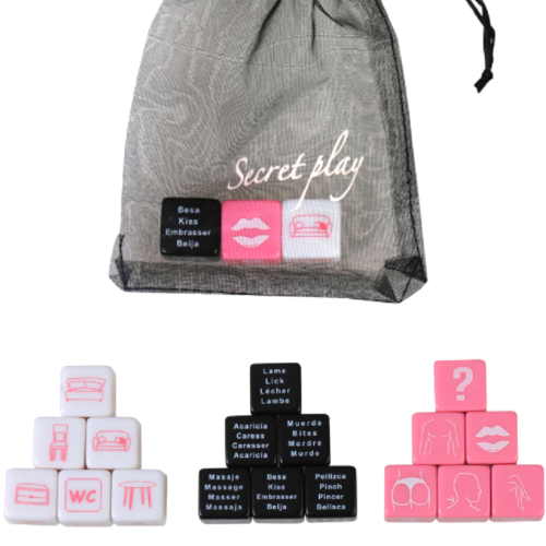 SECRETPLAY dobbelsteenspel met 3 dobbelstenen
