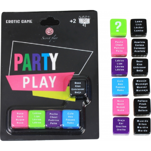 Spel SECRETPLAY Party Play met 5 dobbelstenen voor volwassene