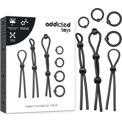 Addicted Toys Kit van 7 Siliconen Ringen voor het Pene