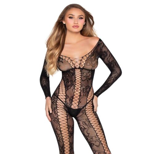 Bodystocking LEG AVENUE 89369 met lace-up effect