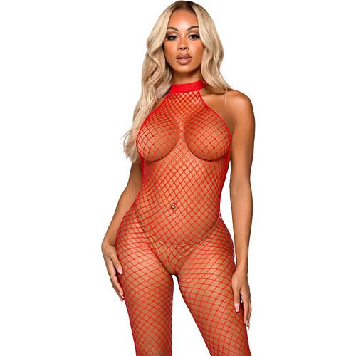 Bodystocking Leg Avenue Le Frivole met halternek