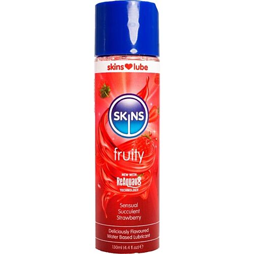 Glijmiddel SKINS Fruity Aardbei 130 ml