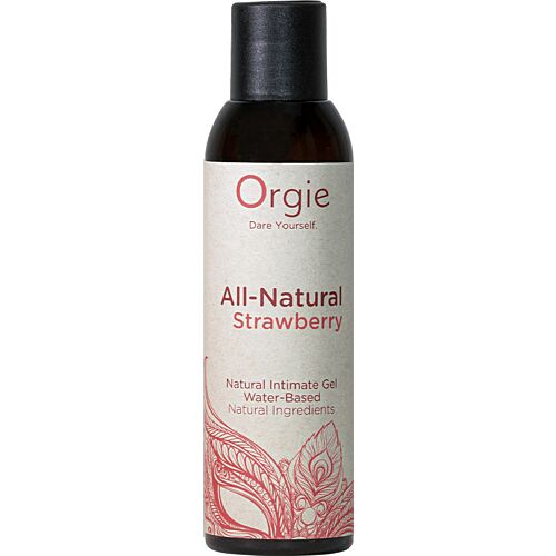Orgie All-Natural Strawberry glijmiddel op waterbasis