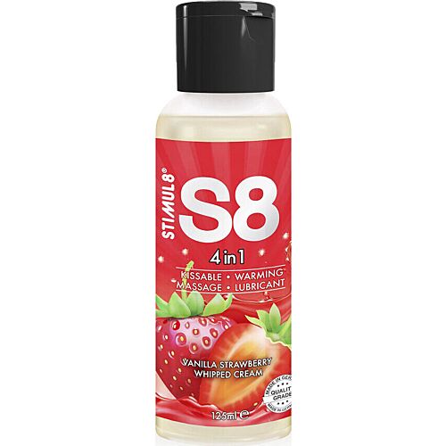Lubricant STIMUL8 S8 4 in 1 met Aardbei Smaak