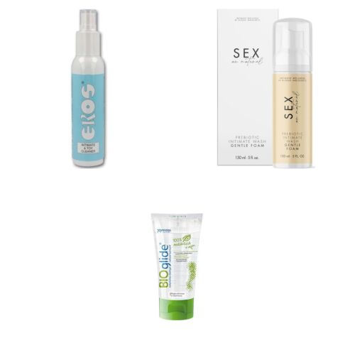 Set voor intieme hygiëne en het reinigen van speeltjes
