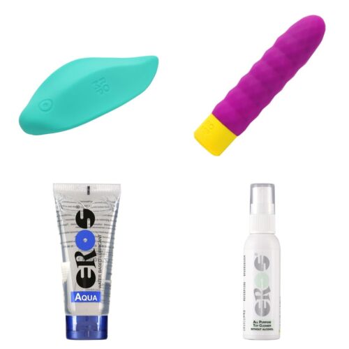 Starterset voor je eerste vibrator met twee ROMP-speeltjes