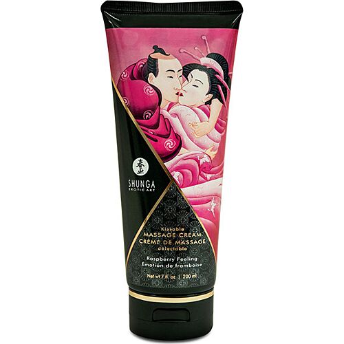 Massage Cream Shunga Raspberry Feeling met comestibele formule