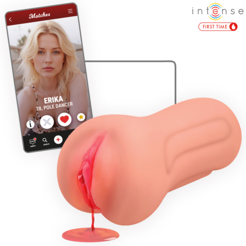 Vagina zonder vibratie Intense First Time Erika - Eerste keer met bloeding