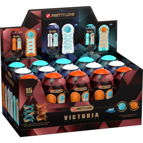 Masturbator Pretty Love Victoria met 15 stuks