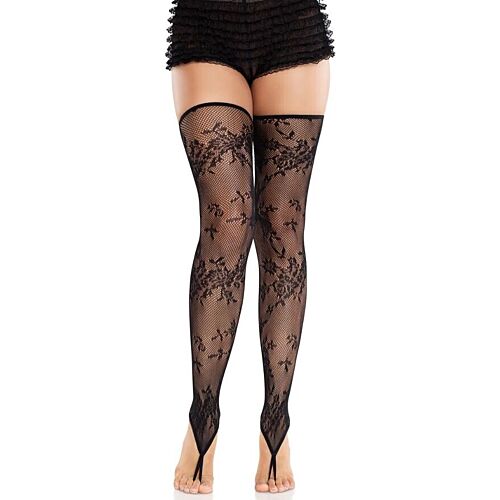 Medias Leg Avenue met Floral Kant