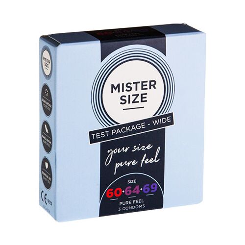 Mister Size 60, 64, 69 - 3-pack Preservatieven voor Comfort