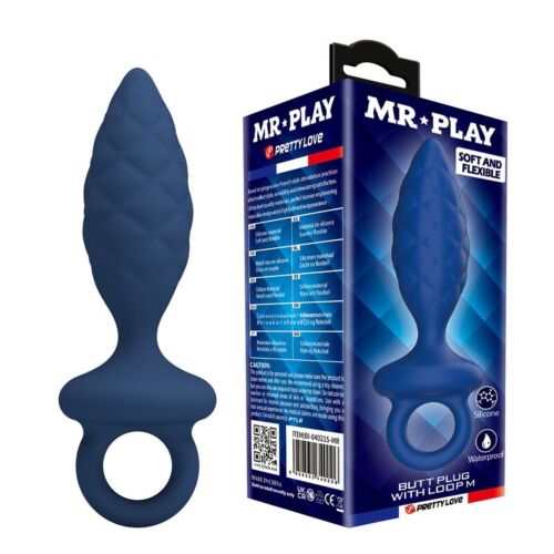Plug Anale MR PLAY Blue M met Textuur