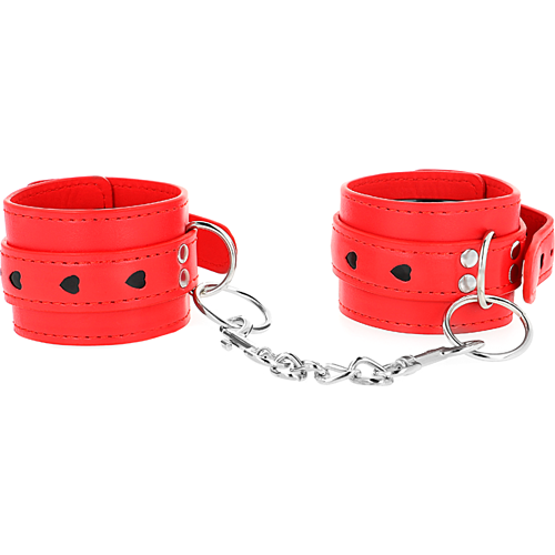 Polsbandjes KINK Rode Hartinlay Verstelbaar 21-28 cm