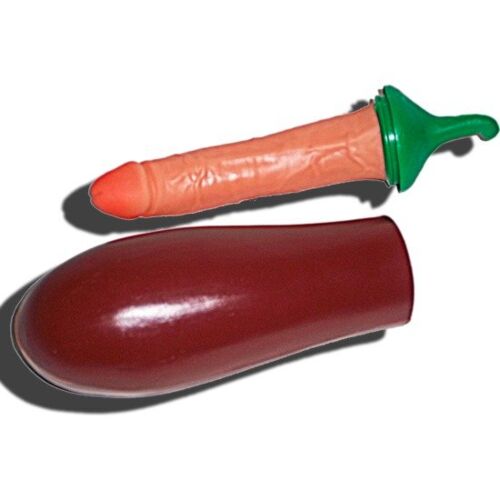 Complemento Diablo Picante Aubergine met Penis Verrassing