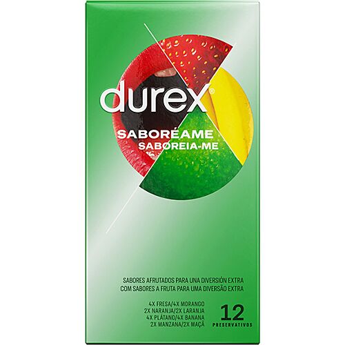 Condooms DUREX Saboréame 12 Stuks met Fruitsmaken