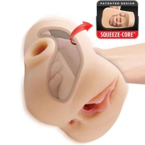 Masturbator PDX PLUS+ DOUBLE POUNDER VIBRATING SQUEEZE STROKER