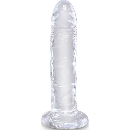 Dildo KING COCK Clear 15,5 cm realistisch