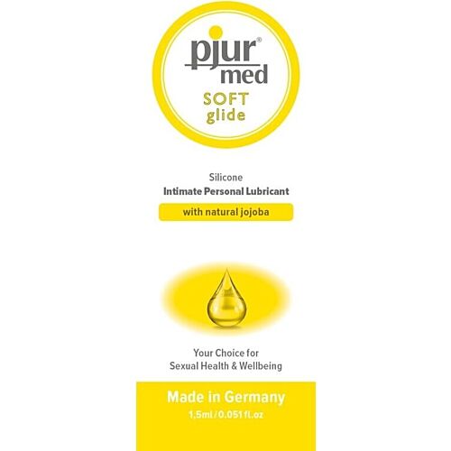 Lubricant PJUR Med Soft Glide 1,5 ml voor gevoelige huid
