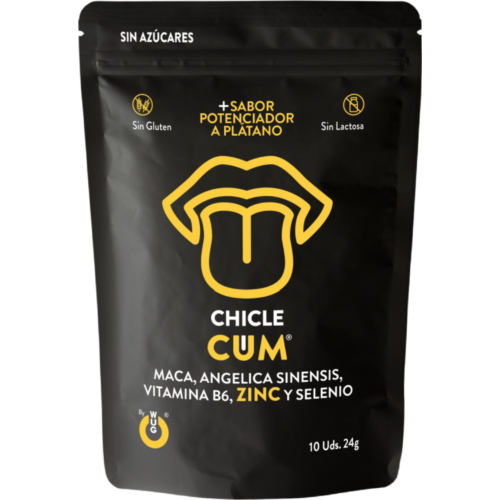 Chicles stimulantes WUG SEX SENSE CUM met bananensmaak