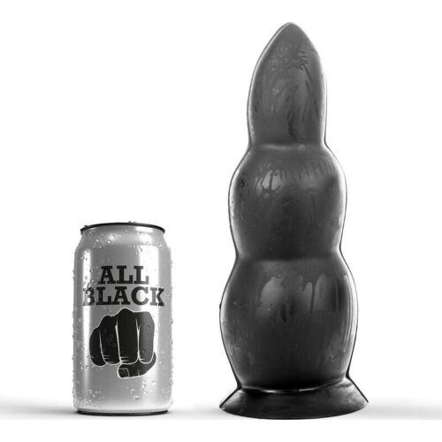 Anal Plug ALL BLACK 23 CM - Toenemende Dikte voor Intensiteit