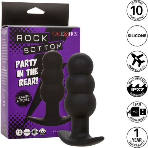 Plugs Anales CALEXOTICS Rock Bottom 10 Vibraties