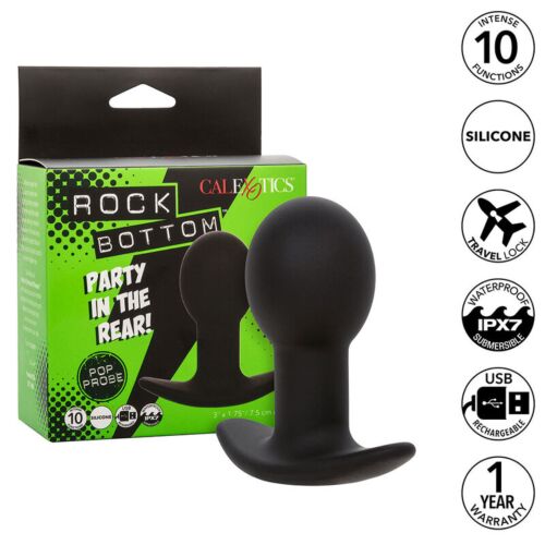 Anale plugs CALEXOTICS Rock Bottom 10 Vibraties