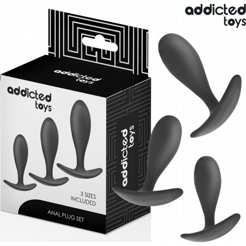 Plug Anale Set van 3 ADDICTED TOYS - Geleidelijk en comfortabel