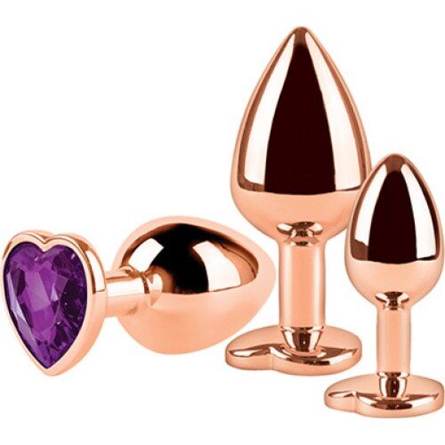 Plugs S Pleasures Metal set van 3 met hartjesbasis