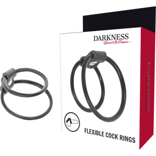 Anillo Pene DARKNESS Duo Versterkers voor Erecties