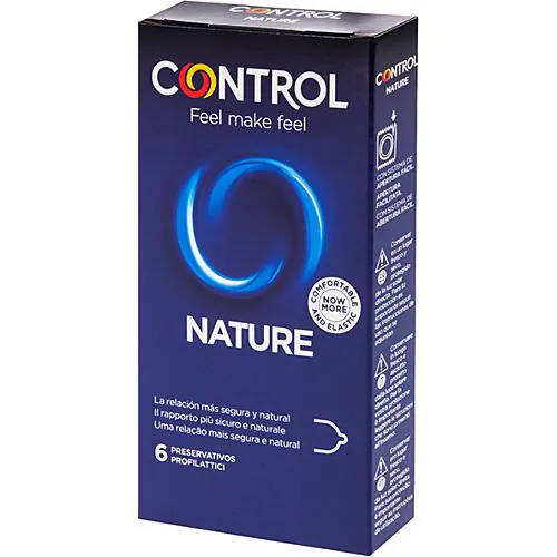 Condoom CONTROL Adapta Nature – 6 stuks, 54 mm