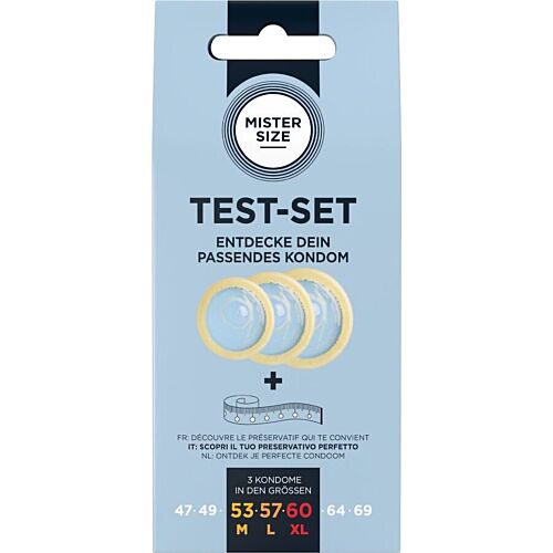 Testset Condooms MISTER SIZE – Vind je maat