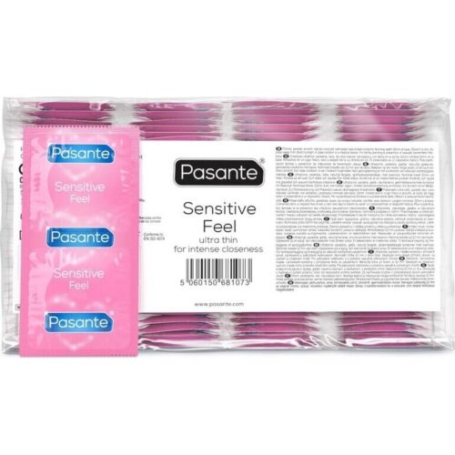 Condoom Pasante Sensitive 144 Stuks - Ultradun voor intens contact