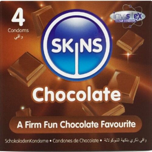 Condooms SKINS Chocolade Premium Pack van 4
