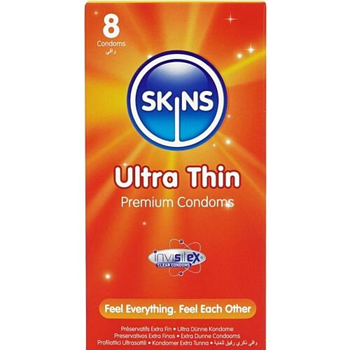 SKINS Ultra Thin Condoms 8-Pack met verbeterde gevoeligheid