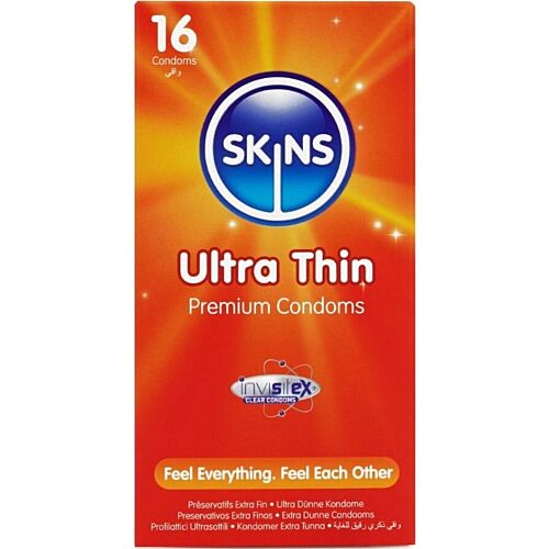 Condooms Skins Ultra Thin 16-Pack met extra gevoeligheid