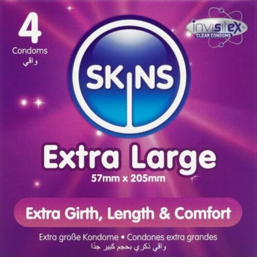 Condooms SKINS XL - Extra Large 4-Pack